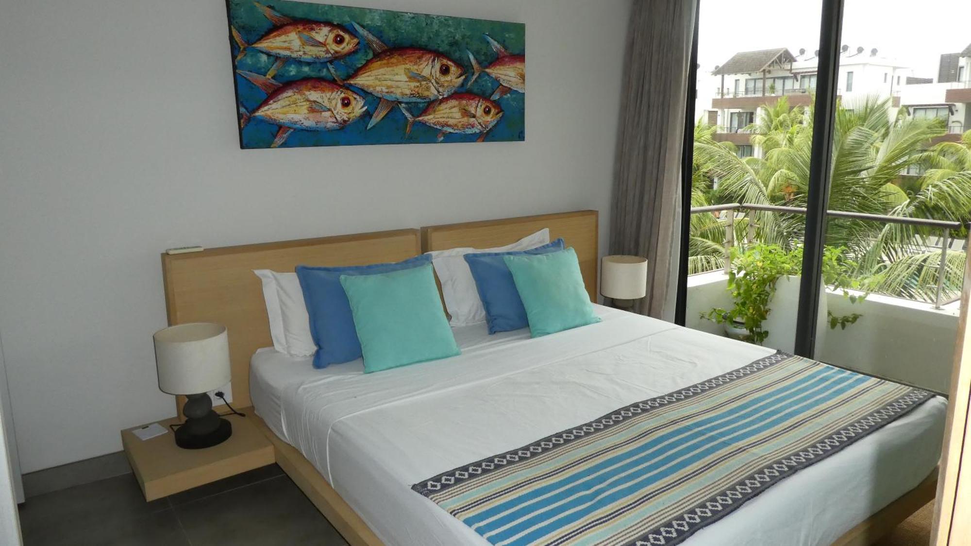 Appartement Le Dauphin Du Lagon Bleu - Plages De Mont Choisy Et De Trou Aux Biches Grand Baie Exterior photo